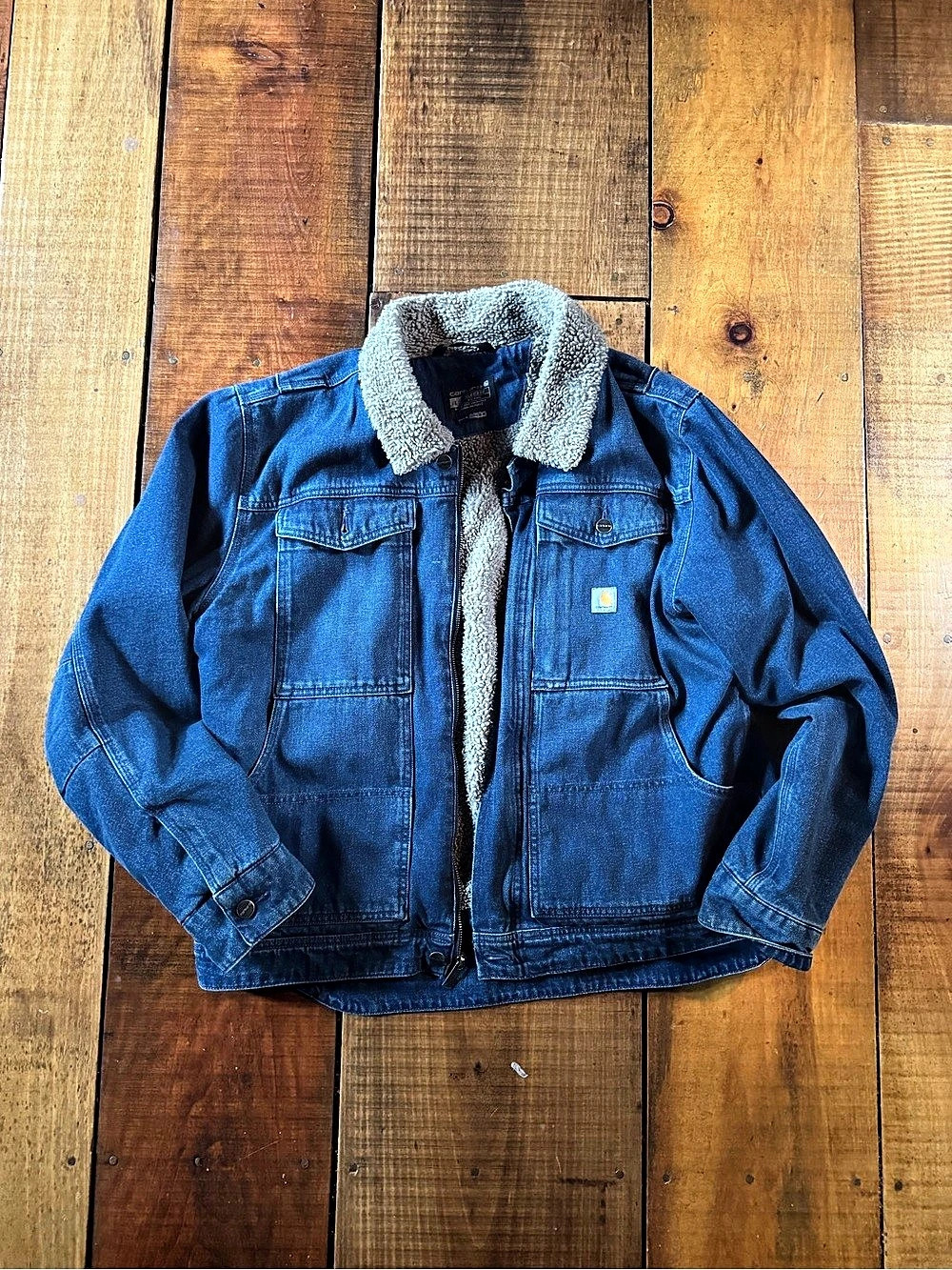 Carhartt Sherpa-Lined Denim Jacket